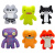 Коллекционные фигурки 7 см 6 штук Fugglers PMI FG2060B